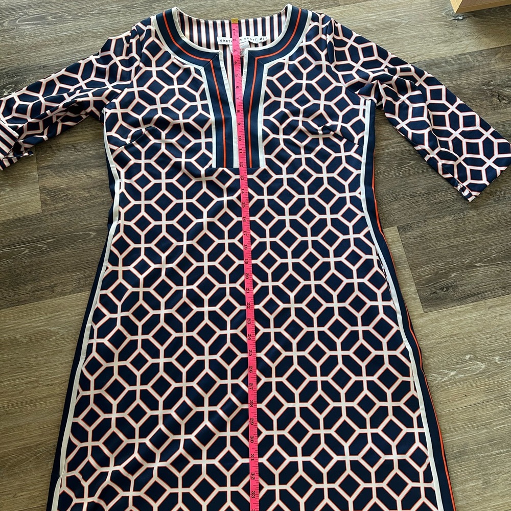 Gretchen Scott Nautical Comfortable Elegant Cruise Regatta Style Dress NWT sizeM - Picture 11 of 16